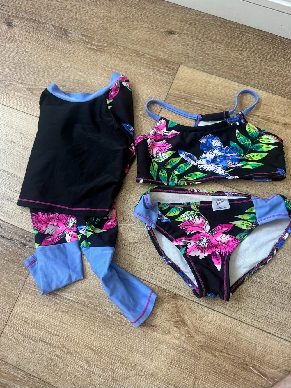 Lot of 12 girls swimsuits. Mostly size 8 but some 10. Target and Abercrombie